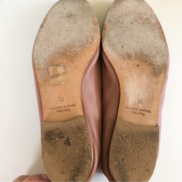 Mansur Gavriel Lambskin Round-Toe Sock Loafers - Picture 5 of 16